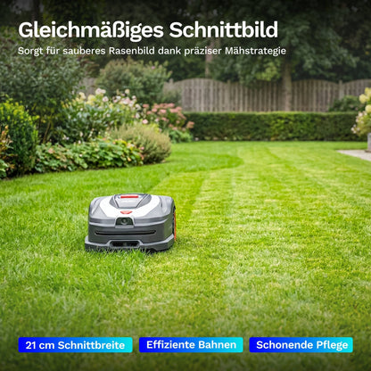 AL-KO Robolinho 1000 Vision – Mähroboter ohne Begrenzungskabel
