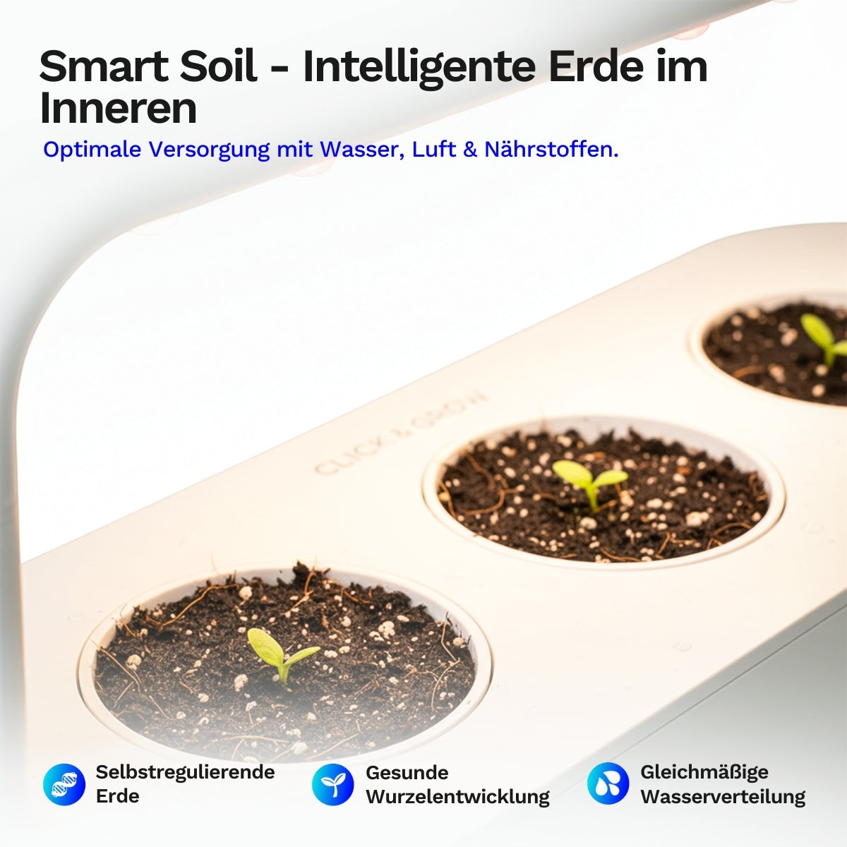 Click & grow Smart Garden 9 Pro - Indoor Kräutergarten (Farbe: weiss)
