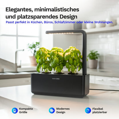 Click & grow Smart Garden 3 - Indoor Kräutergarten (Farbe: weiss oder grau)