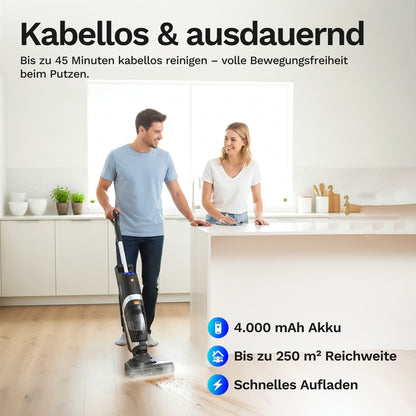 Lazurec L5 – Kabelloser Nass-Trocken-Sauger mit starker Saugleistung