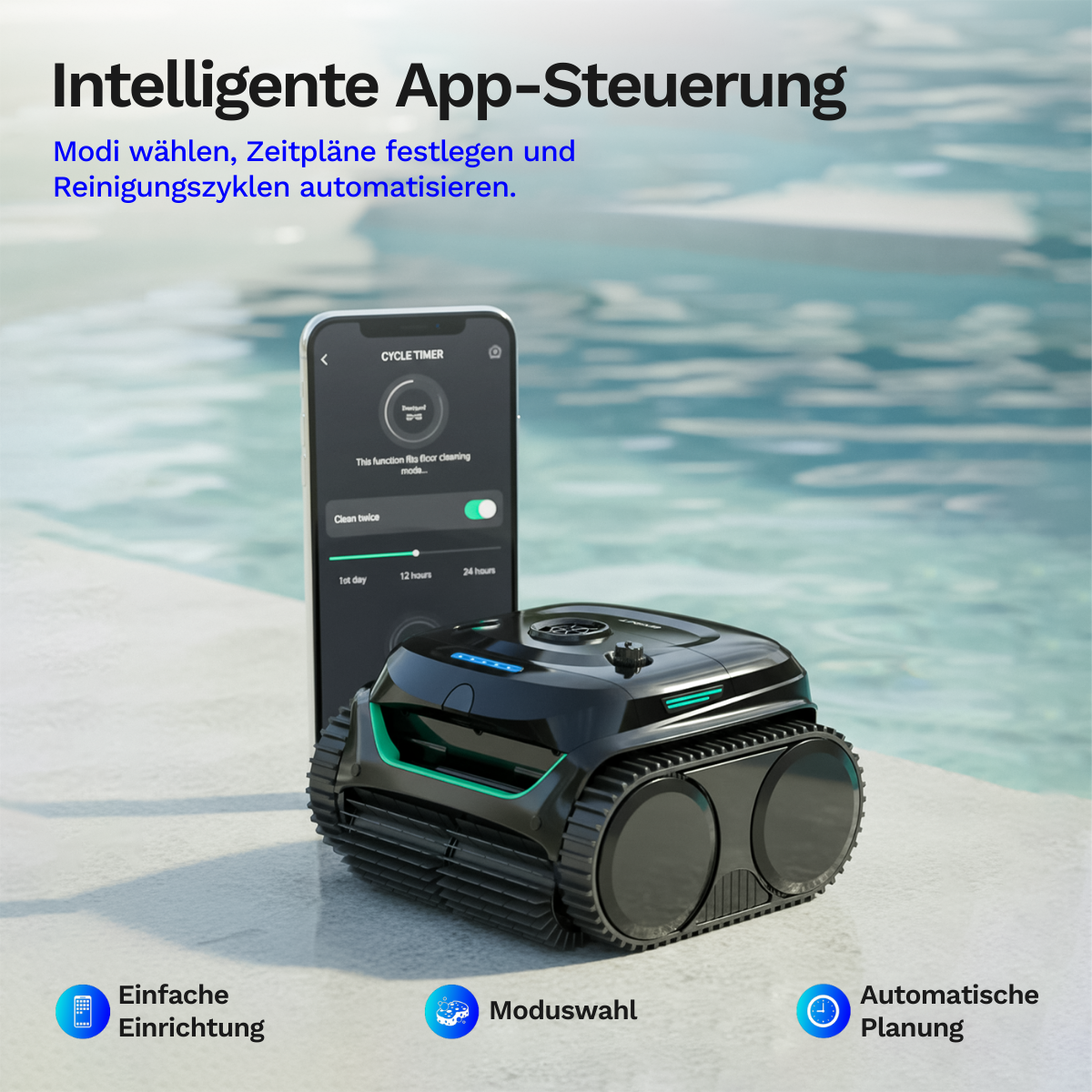 Wybotics Wybot C2 - Akku Poolroboter mit App Steuerung
