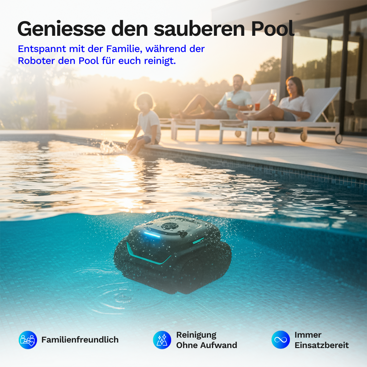 Wybotics Wybot C2 Vision - Akku Poolroboter mit smarter Reinigung