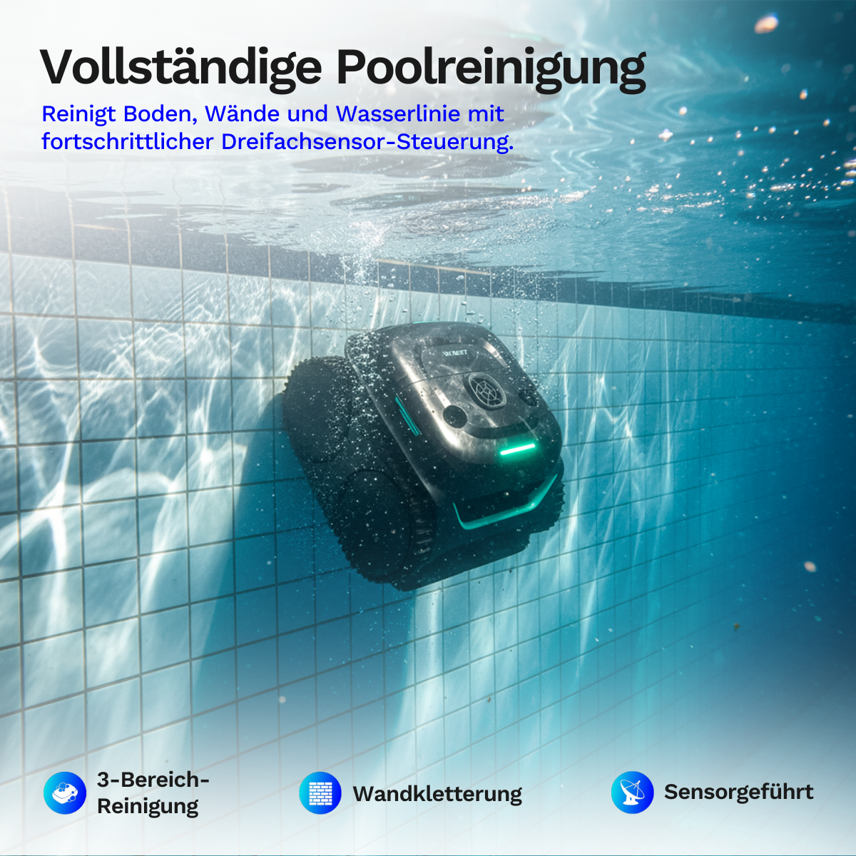 Wybotics Wybot C2 Vision - Akku Poolroboter mit smarter Reinigung