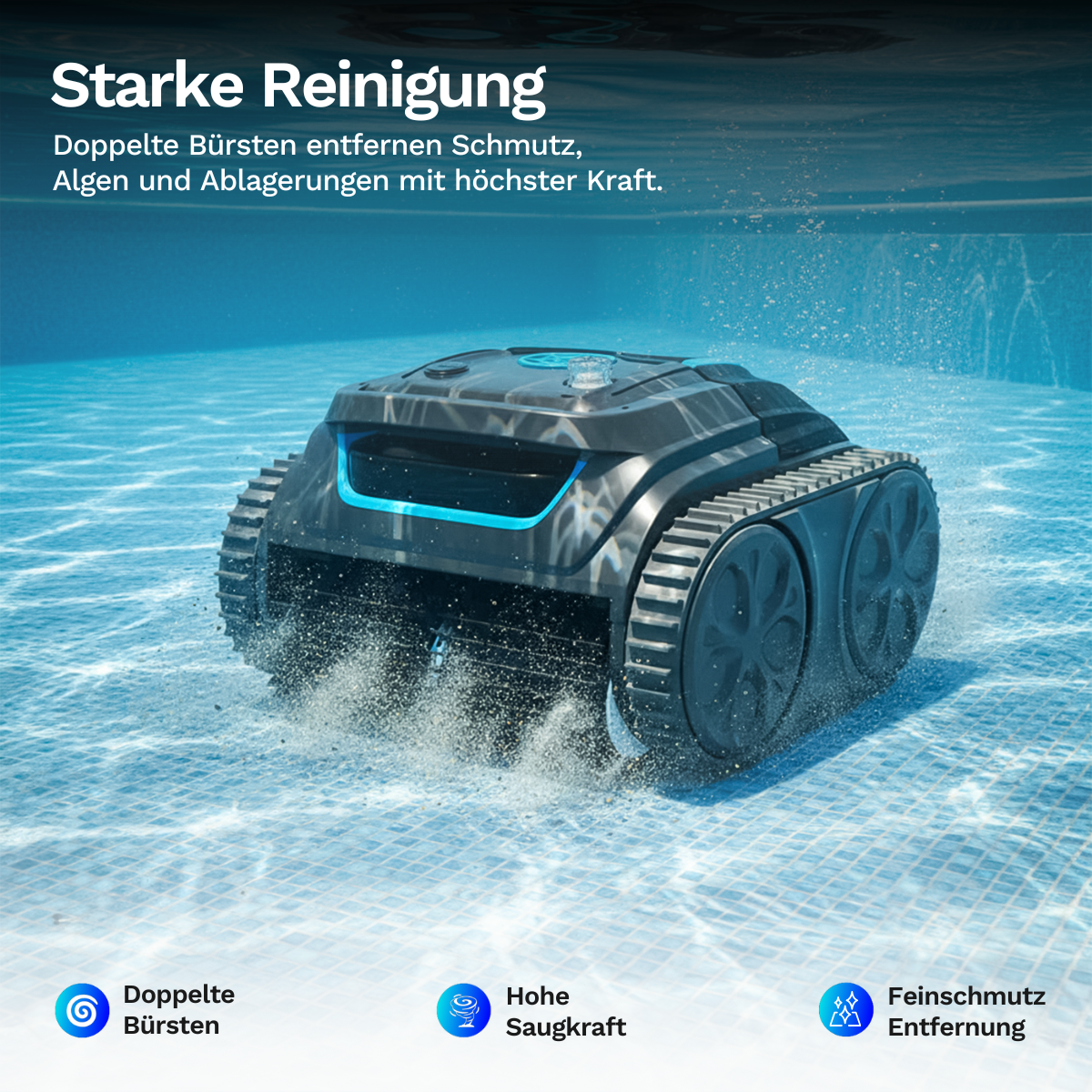 Wybotics Wybot S1 - Akku Poolroboter mit App-Steuerung & 7 Modi