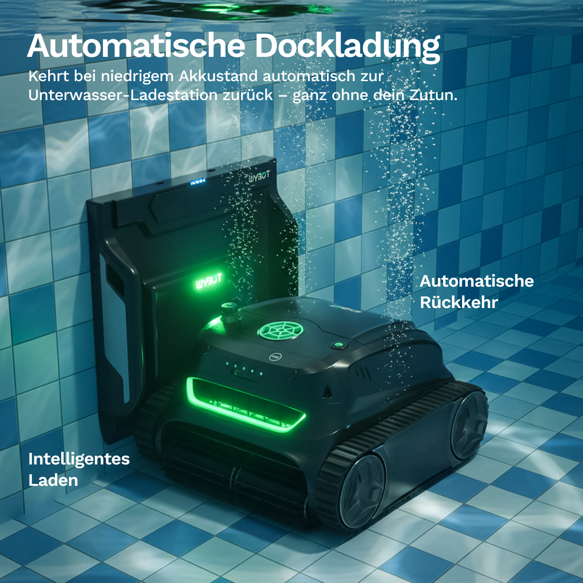 Wybotics Wybot S2 Pro - Akku Poolroboter mit Selbstladung