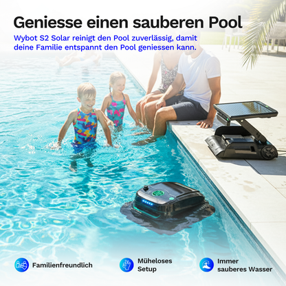 Wybotics Wybot S2 Solar - Akku Poolroboter mit automatischer Schmutzerkennung